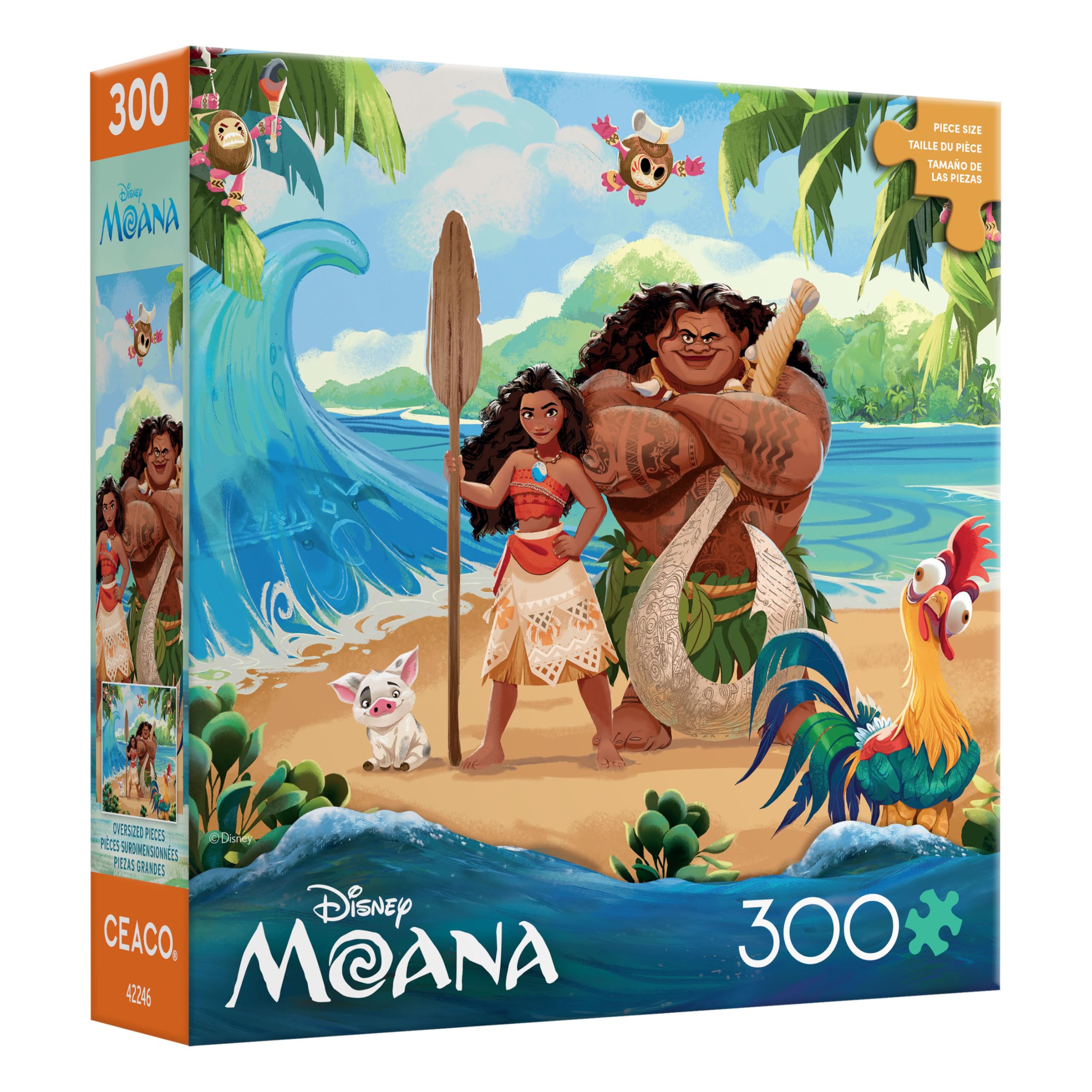 Amazon.com: CEACO Disney Moana and Maui Scenic, 300 Piece Puzzle